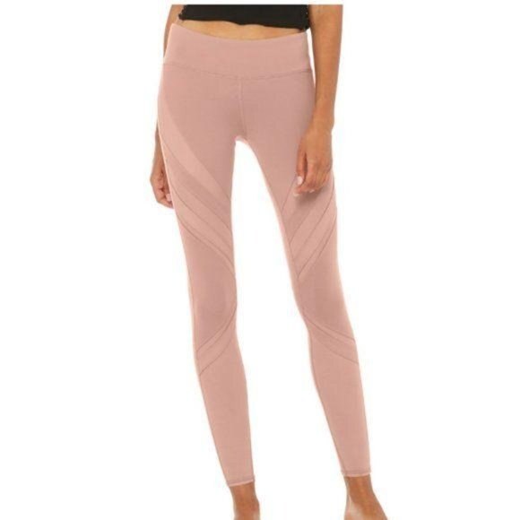 ALO Yoga Pants - Alo Yoga High Rise Mesh Paneled Leggings Small